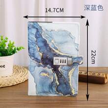 A5 Fashion Password Lock Diary Notebook Creative Planner Student Memo Stationery Notebook Meeting Notes - A5 blank - View 9