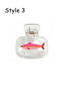 Colorful Sardine Theme Portable Toothbrush Case, Printed With Cute Sardine Pattern, Transparent Travel Toothbrush Storage Box, Toothbrush Head Protector Clip, Toothbrush Protective Cover, Convenient To Carry, Dust-Proof Design, Ideal Gift For Lovers, Friends, Family, Teachers, Travel Enthusiasts, Essential For Home, Dorm, Vacation. Suitable As Birthday Gift, Back To School Gift, Wedding Accessory, Teacher's Day Gift And Spring/Summer Essential - Multicolor - View 14