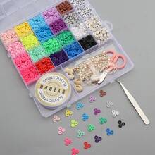1200pcs/4000pcs Soft Clay Beads DIY Set, Handmade DIY Bracelet, Necklace, Soft Clay Loose Beads Jewelry Accessories Friendship Bracelet Set - Christmas Clay Beads For Making Jewelry, Necklace, Bracelet - Multicolor - View 5