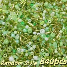 840pcs Mixed Color Glass Seed Beads Kit, Tube Beads For DIY Jewelry Making, Bohemia Bracelets, Necklaces, Earrings And Waist Chain,Bag Crafts - Random Style - View 19