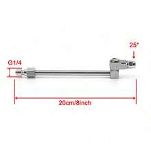 Fan Nozzle Wand, Rotating Pressure Washer Rinse Tool With Stainless Steel Body And 1/4 Coupler Adapter For Upkeep Ac Coil Rinse Wand Condenser Rinsing Rod Rotating Washer Tool Stainless Steel - 20cm/8inch - View 3