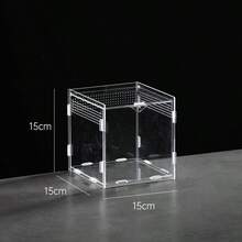 Terrarium Akrilik Anti Bocor dengan Transparansi Tinggi, Cocok untuk Ular dan Kadal - Mudah Dibersihkan, Desain Bernapas, Nyaman untuk Perawatan dan Pengamatan Hewan Peliharaan, Bentuk Persegi Panjang - Clear - View 10