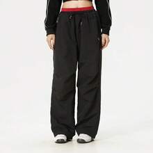 Puma New Women's Functional Casual Pants Windproof Water-Resistant Racing T7 Sports Trousers - Black/Red - View 2