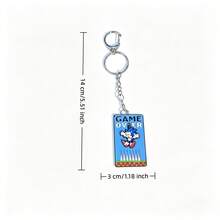 1pc/2pcs Gantungan Kunci Putar Sonic Game Over Logam Kartun Lucu Liontin Fidget Hadiah - MultiWarna - View 13