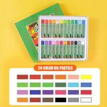 1 Set Dark Tone Oil Pastel Set, 48 Colors Professional Art Drawing Sticks, Soft Doodle Sticks, Suitable For Student Art Creation And Painting, Applicable For Coloring And Crayon Set - Sets - View 13