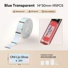 Niimbot D11 D110 D11H D110M D101 Label Printer Transparent Label Paper Self-Adhesive Portable Thermal Waterproof Oil-Resistant Label Tape Official Replacement Transparent Paper - View 12