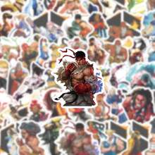 Hasbro 50pcs Stiker Grafiti Kartun Street Fighter, Stiker Dekoratif Lintas Batas untuk Mobil, Gitar, Koper, Laptop, Grosir - MultiWarna - View 2