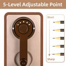 DELI Adjustable Pencil Sharpener With Long Lasting Blade Hand Crank Table Sharpeners Machine Stationery - Pencil Sharpener - View 4