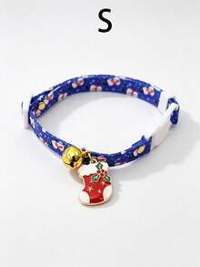 Christmas Adjustable Cat & Dog Collar With Bell, Christmas Tree & Santa Claus Pendant, Christmas Pet Gift, Suitable For Cats And Small Dogs - Multicolor - View 11