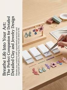4-Piece Set Gel Clay Spherical Roller Tool 2mm 3mm 4mm 5mm Clay Semi-Managed Mold Plastic Polymer Clay Ballaper Nail Art Bead Gel Flower Shaping Tool DIY Earring Jewelry Handmade Auxiliary Tools - Multicolor - View 2