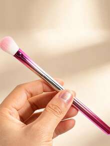 Gradient Pink Partial Eyeshadow Brush, Blending Brush, Highlighter Brush, Nose Contour Brush, Fluffy Synthetic Fiber Eyeshadow Blending Brush, Portable Professional Eye Makeup Tool, Suitable For Beginners And Makeup Artists - Multicolor - View 3