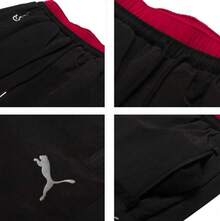 Puma New Women's Functional Casual Pants Windproof Water-Resistant Racing T7 Sports Trousers - Black/Red - View 4