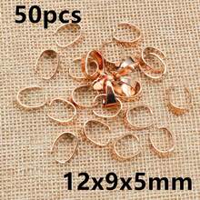 50pcs Small Pendant Clips Pinch Bail Clasps Buckle Charm Necklace Hook Connector For DIY Jewelry Making Cameo Tray - U Shape - View 18