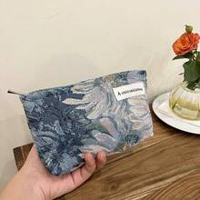 Achoo Original AGG Large Capacity Oversized Floral Fashion Makeup Bag Travel Organizer - Blue - View 9