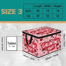 Multi-Size, Multi-Pattern Optional Food Cat Grooming Supplies Leopard Print Valentine's Day Heart & Text Foldable Storage Box, Zippered Handheld Storage Bin, Upgraded Fabric Large Capacity Organizer Box, Suitable For Wardrobe, Dormitory, Under Bed Storage, Organizing Clothes, Bedding, Toys, Miscellaneous Items, Home Moving Organization Storage Box - Multi-color - View 14