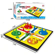 6.7 吋 LUDO 磁力飛行棋盤遊戲，可折疊旅行家庭桌遊，適合兒童與成人，小型對戰棋玩具，派對聚會聖誕新年生日禮物，適用男孩女孩（隨機包裝款式發貨） - 6.7吋 LUDO 棋盤 - 查看 6