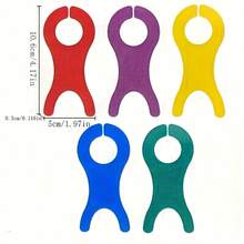 1/510/20pcs Random Color Large Fish-Shaped Plastic Yarn Storage Board, Clear Colorful Components, Suitable For Sweater Making And Yarn Storage, Multi-Color Design, Suitable For Knitting, Crochet, Embroidery And Other Handicraft Activities - Multicolor - View 12