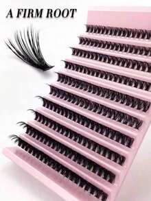 30D Voluminous Curly Soft Natural Look Synthetic False Eyelashes, 8-16mm Mixed Length, 0.07mm Curl/Diameter, 10 Rows, Fluffy 3D Effect Lashes, Suitable For Eyelash Extensions - View 3