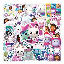 50pcs Gabi Dollhouse Graffiti Cross Border Cartoon Animation DIY Notebook Luggage Stickers Waterproof - Multicolor - View 5
