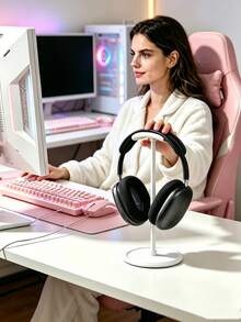 2pcs/1pc Gaming Headset Holder, Gaming Headphone Stand, Suitable For Bedroom, Internet Cafe, Gaming Room And Other Scenes, Desktop Organizer - View 7