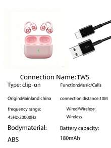 2026 New Wireless Earbuds HiFi HD Sound Bluetooth 6.0 Headsets Charging Case Lightweight Bluetooth 6.0 Comfortable In-Ear ENC Dolby Sound HD Calling TWS Couples Earphones For IPhone For Android For Halloween's Day Gift - View 10
