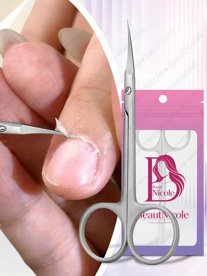 1pc Russian Cuticle Scissors/Dead Skin Trimmer/Stainless Steel Manicure Pedicure Tool/Portable Exfoliating Nail Clipper/Nail Nipper