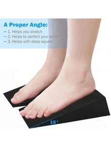 2pcs Yoga Bricks Squat Wedge Blocks Fitness Weightlifting Training Ramp EVA Calf Elevation Stretching Heel Lift Inclined Board - Multicolor - View 9