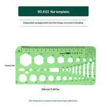 Durable K-Resin Round & Oval Drawing Design Ruler, Furniture & Architect Drafting Template Ruler - one-size - View 20