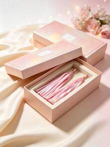 1/2/3bags Pink Iridescent Paper Tassel Garland, Shimmer Metallic Fringe Banner Birthday Bridal Shower, Wedding Backdrop Decorations (Gift Box Packaging) - Iridescent Paper Tassel Pink - View 2