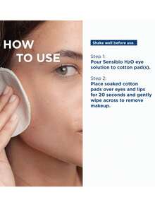 Bioderma SENSIBIO EYE 125ML, Biphase Micellar Eye & Lip Remover, Removes Waterproof Makeup, Gentle & Soothing, For Sensitive Eyes & Lips, Non-Greasy, Non-Rinse, 125ml/4.2 Fl.Oz - 125ml - View 6