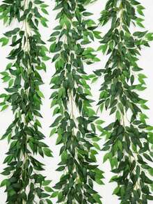 1/2/4pcs Extra Long Artificial Norfolk Pine Garland - Winter Pine Branch Vine, Suitable For Dining Table, Fireplace Mantel, Wall, Indoor Stairs And Outdoor Christmas Decoration Green Artificial Vine; Realistic Appearance, Ideal Choice For DIY Christmas Wreath, Home Christmas Decoration And Holiday Gifts. (Handmade, Some Shedding May Occur, Which Is Normal And Does Not Affect Normal Use) - Green - View 8
