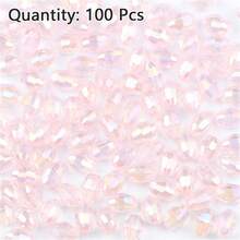100pcs 4*6mm AB Color Austrian Crystal Glass Seed Beads DIY Jewelry Making Supplies For Necklace Bracelet - AB Crystal Glass Seed Beads - View 16