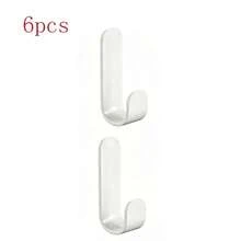 3/6/12/24pcs Wall Mounted Adhesive Hooks, Compact Space-Saving Design, Strong Adhesion Resistant To Falling Off, Damage-Free Installation Without Glue Residue - Multicolor - View 14