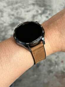 1 buah Tali Jam Tangan Magnetik Kulit Silikon Motif Crazy Horse, Kompatibel dengan /, Cocok untuk Tali Jam Tangan 20mm/22mm - Coklat - View 2