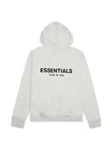 Fear Of God Essentials Core Hoodie Light Oatmeal, Oversized Soft Fleece Pullover, Unisex Streetwear, Daily Outing, Casual Hang‑Out, Weekend Gathering - LIGHT OATMEAL - View 2
