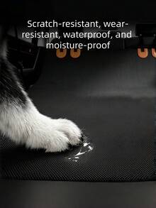 1PC Waterproof Car Trunk Protector Mat, Universal Pet Seat Cover, Durable Anti-Scratch Waterproof Pet Supplies, Suitable For Luxury Cars, Family Cars, SUVs, Pickups And Trucks - Black - View 4