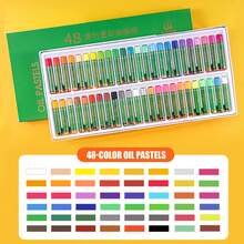 1 Set Dark Tone Oil Pastel Set, 48 Colors Professional Art Drawing Sticks, Soft Doodle Sticks, Suitable For Student Art Creation And Painting, Applicable For Coloring And Crayon Set - Sets - View 10