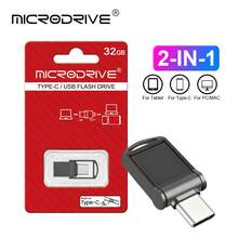 Microdrive 2‑In‑1 USB‑C USB2.0 Flash Drive, 360° Rotatable Metal Mini U Disk, Plug & Play Memory Stick For Type‑C Phone Laptop PC - View 6