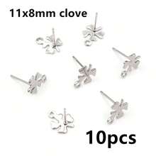 10pcs Stainless Steel Geometric Star Moon Earring Stud Earring Posts Connector For DIY Earring Jewelry Making Supplies - Earring Studs - View 20