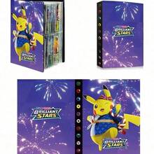 asmodee Pokémon Card Album | | Home PU Ring Binder Storage Box, 120 Card Capacity, Suitable For Baseball Cards, Football Cards, Game Cards, Sports Cards And All Standard Size Collectible Trading Cards. Ideal Gift For Birthday, Easter, Thanksgiving, Back To School And Other Occasions, Also Suitable As Learning Supplies. - Multicolor - View 6