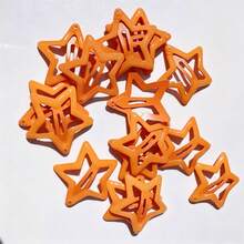10/20pcs Colorful Star Hair Clips, Macaron BB Clips, Sweet Hair Accessories Concert Support Fun Hair Accessory Set, Party Small Gift Y2K Style - Multicolor - View 3