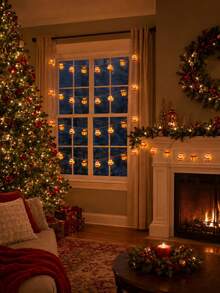 1pc Christmas Santa Claus & Gift Box LED String Lights, Warm Glow Festive Fairy Lights For Christmas Tree, Window, Fireplace & Holiday Home Decor - Multicolor - View 4