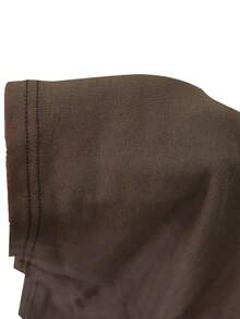 Casual Versatile Cross Neck Lace Women's Top, Autumn/Winter New Style, Daily Wear - Mocha Brown - View 9