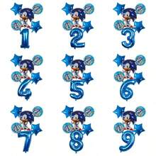 Cartoon Birthday Party Supplies Set Display & Storage | Party Holiday First Choice Birthday Party Interactive Photo Props Party Atmosphere Decoration Props Cost-Effective Items - View 1