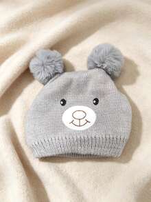 Gorro de punto con orejeras de dibujos animados lindos para niños unisex, otoño/invierno, gorro de lana para bebé y niño pequeño - Multicolor - Ver 8