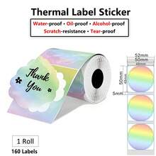 Thermal Self-Adhesive Label Paper For Halloween Packaging Seals, Smudge-Proof Stickers For Phomemo M110 M220 M200, E210 P50 PT-260 Printers, Treat Bags, Barcodes, Logos, Small Business & Home Tagging, Refill Tape Only - View 40