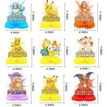 1pc/9pcs Cartoon Anime Honeycomb Tabletop Decoration, Printed With Classic Cartoon Anime Character Patterns Style Decor (Balloons Not Included). Exquisite Table Centerpiece Is An Ideal Choice For Fan Gatherings, Themed Parties, Suitable For Photography Props And Fan Collectibles. Elegant Gift For Fans And Anime Lovers - View 3