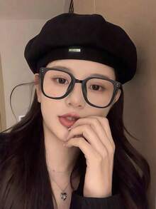 4/1pc Women Stylish Painter Beret Hat, Fashionable Versatile Design, Suitable As Gift For Friends, Sisters, Moms, Partners, Coworkers For Birthdays, Parties, Outings, Commuting, Travel & Vacations - Black - View 8