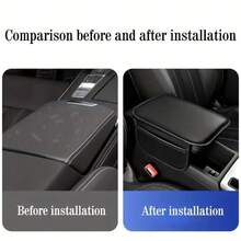 Car Armrest Box Heightening Pad With Side Storage Pocket, Cushion With Storage Pockets, Designed For Car Interior, All Season Universal, Suitable For Sedan/SUV/MPV/RV/Truck Car Interior Accessories, One Piece Universal Breathable PU Leather Material Car Armrest Box Pad With Dual Storage Bags, Suitable For Various Car Interior Accessories Versatile Accessory - Multicolor - View 6