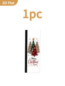 1/2Pcs Christmas Fridge Handle Covers, Christmas Tree & "Merry Christmas" Pattern, With Hook And Loop Fastener, Suitable For Refrigerator, Oven, Microwave, Dishwasher, Christmas Kitchen Decoration - View 9